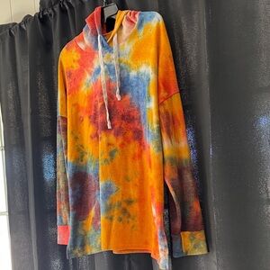 Colorful Tie-Dye Women's Sweater